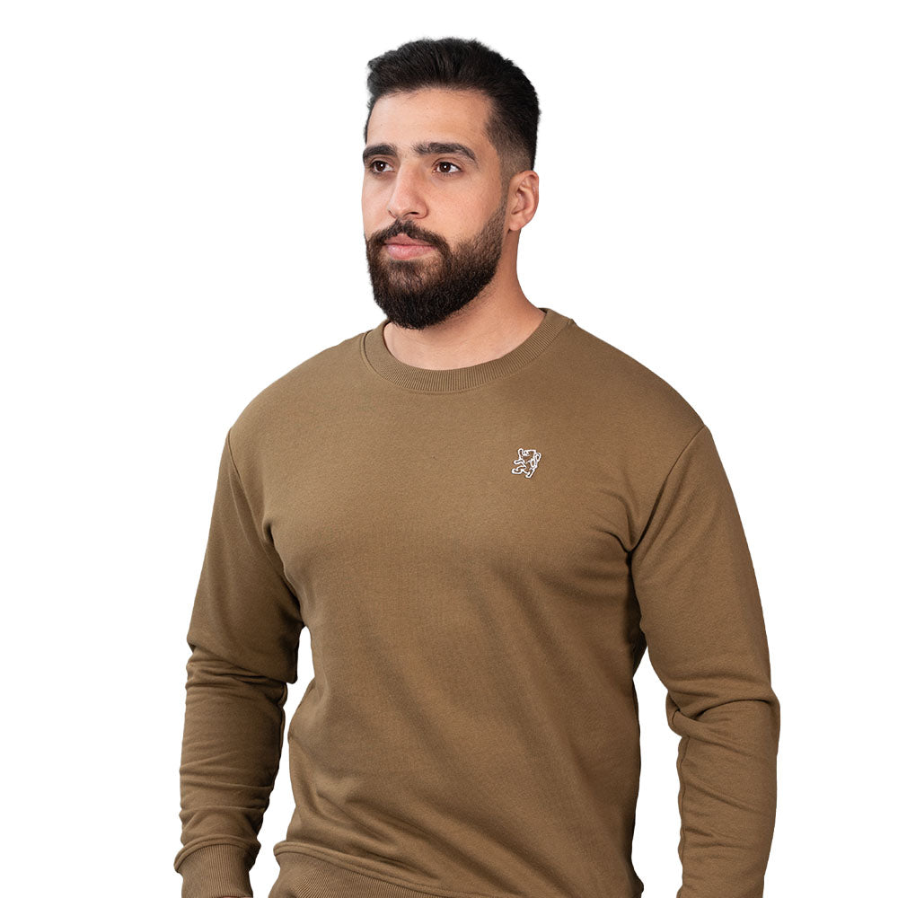 Men’s French Terry Crew Neck Relaxed Fit Sweatshirt