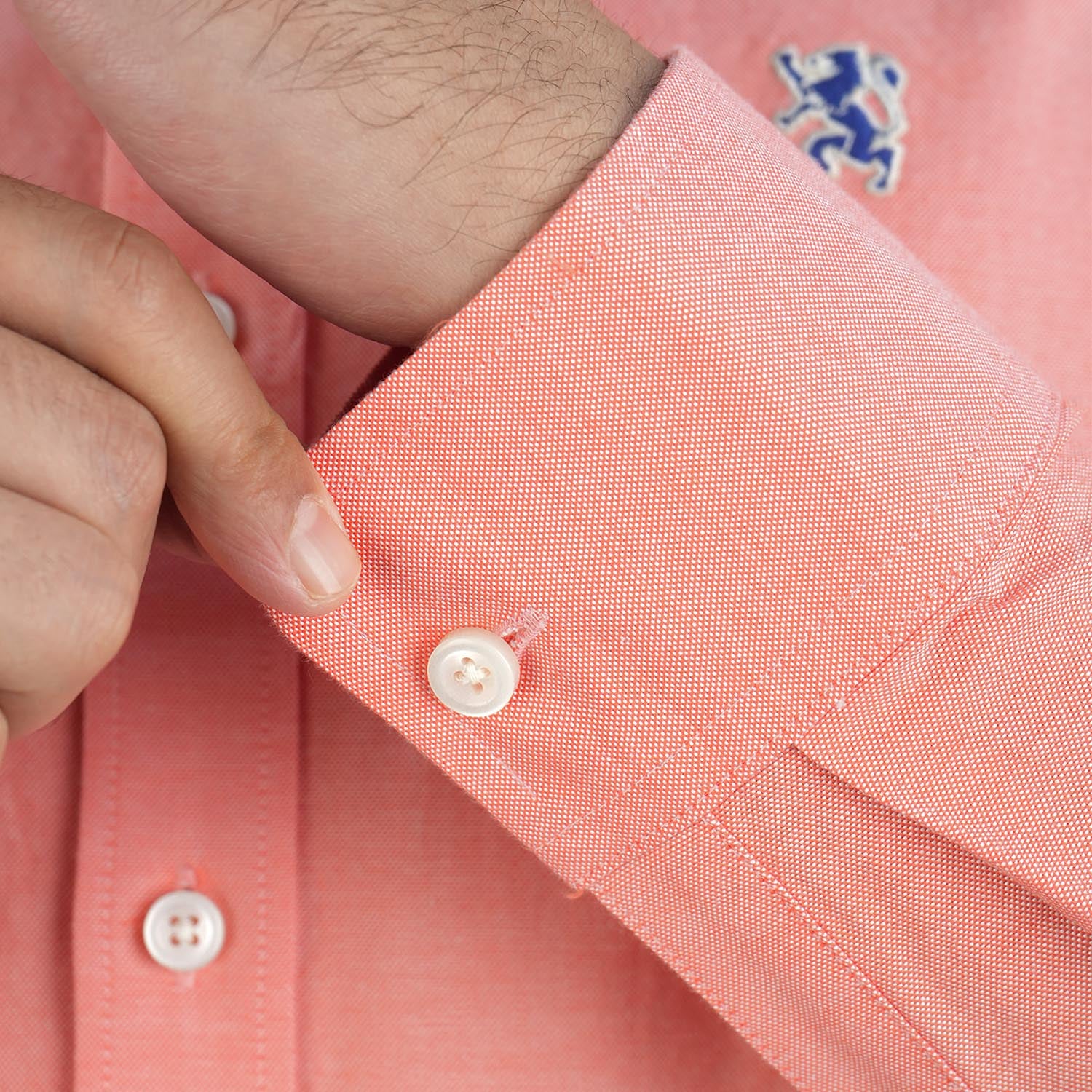 Men's Lion Cotton Oxford Shirt