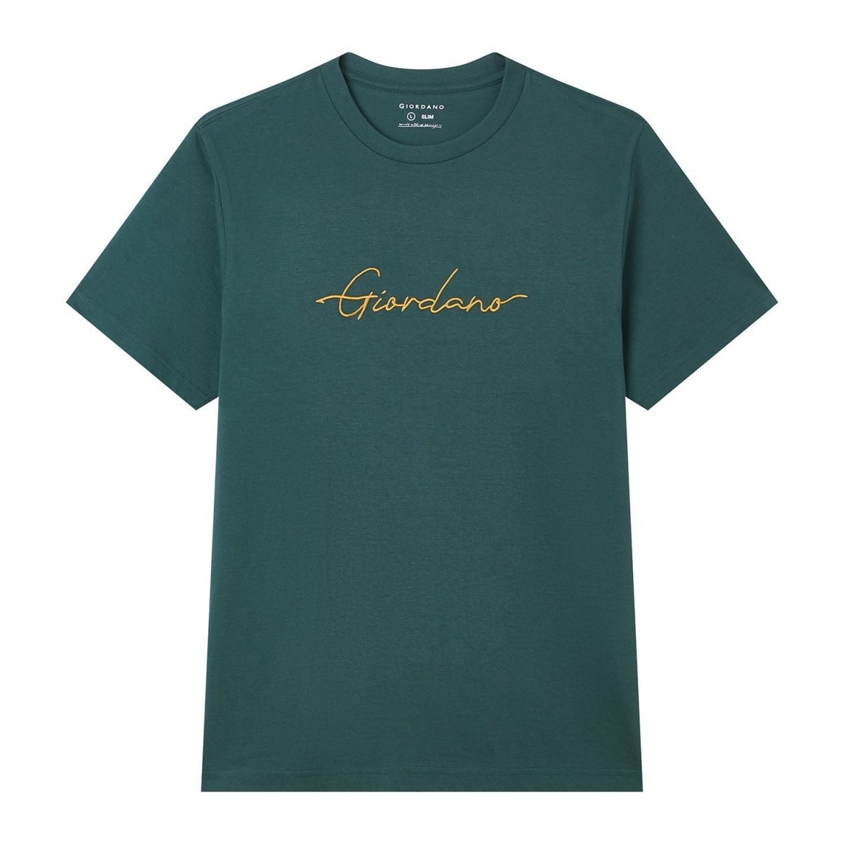 Men’s Slim Fit Cotton Signature Print Tee