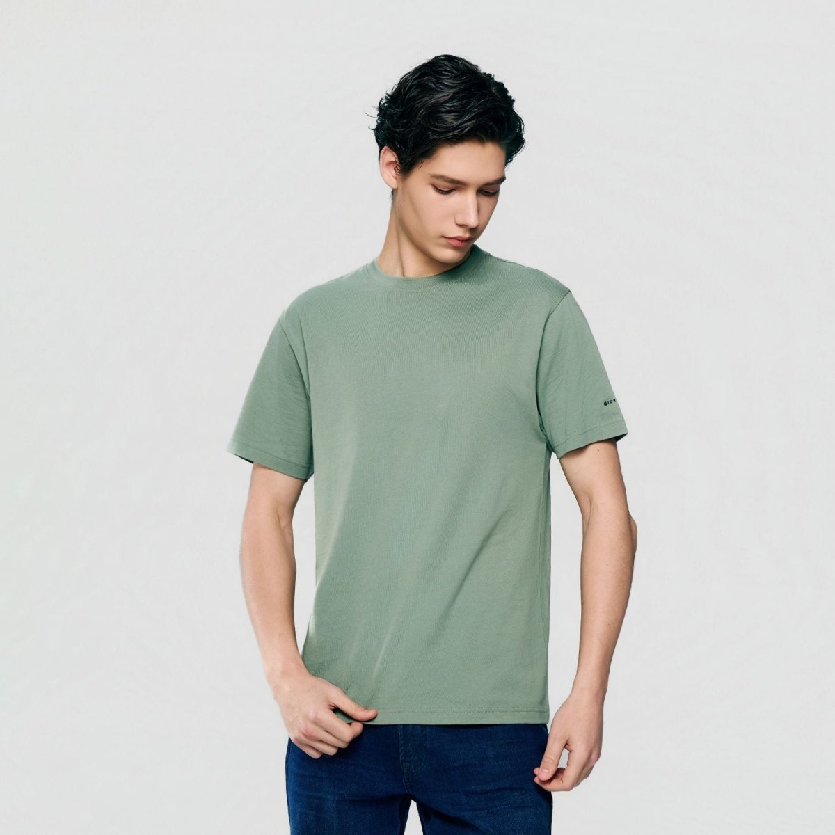 Men’s Slim Fit Cotton Crew Neck Tee