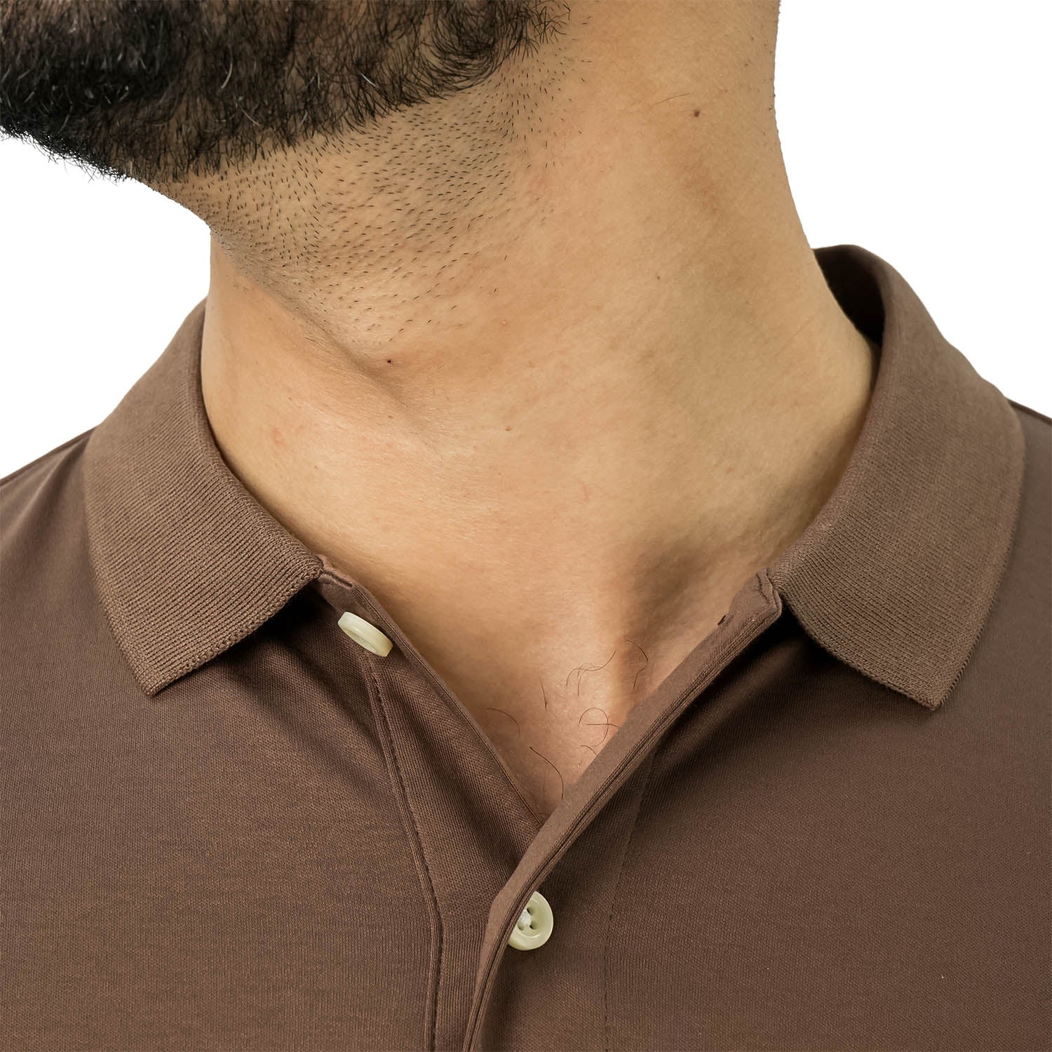 Cotton Interlock Flat Knit Color Short Sleeve Slim Embroidered Solid Polo (Liquid Touch)