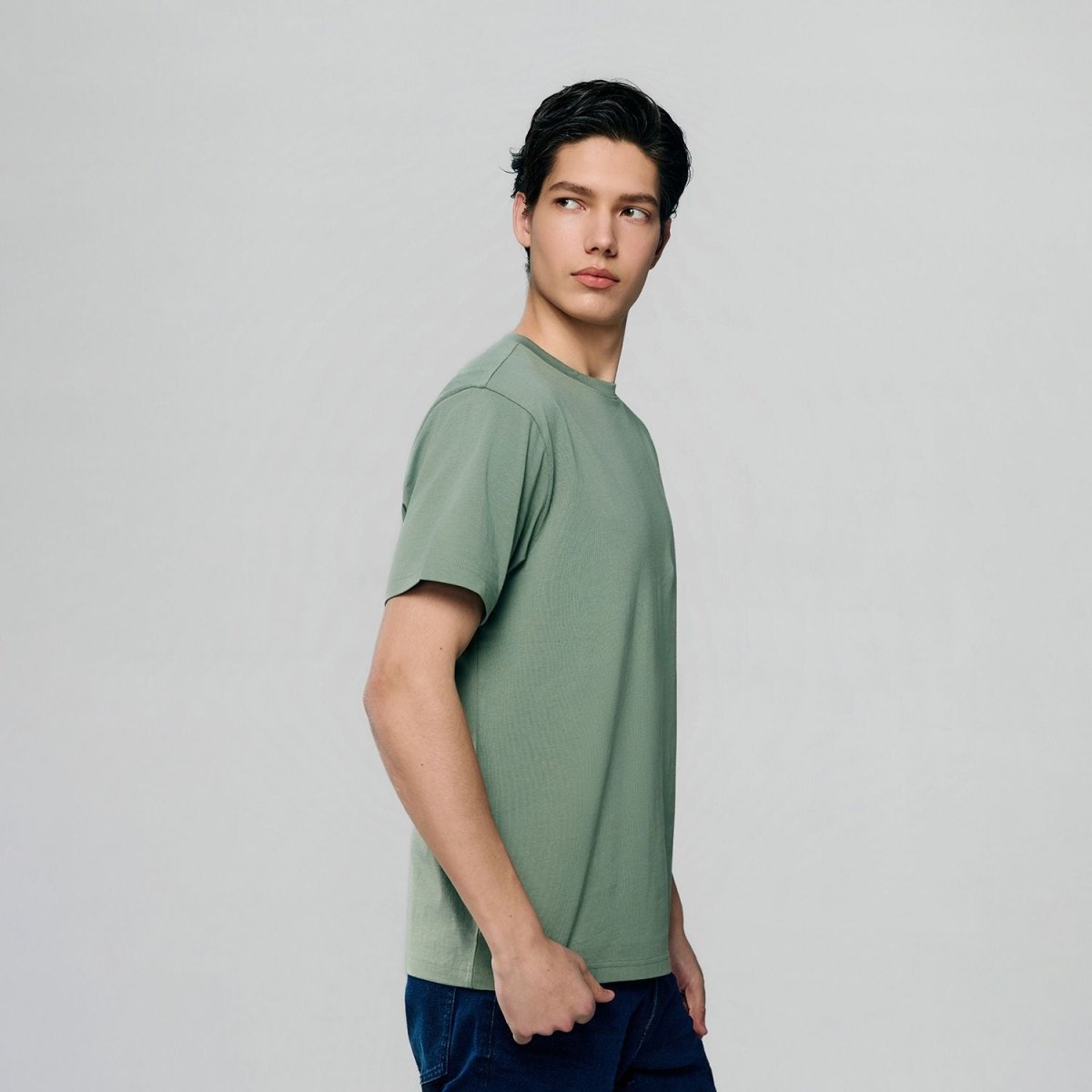 Men’s Slim Fit Cotton Crew Neck Tee