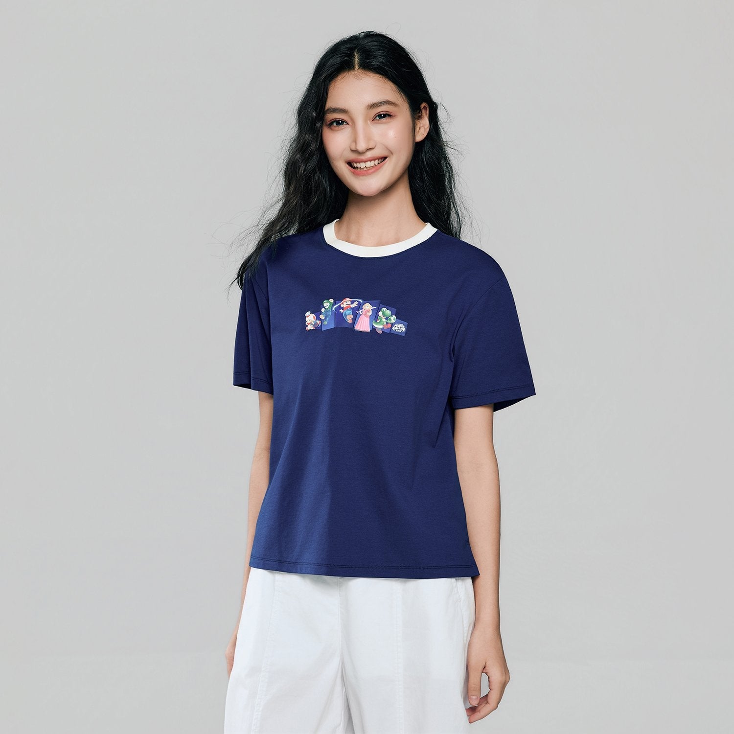 Women's Super Mario Relaxed Print Tee