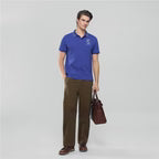 Men’s Cotton Slim Polo with 3D Lion Embroidery