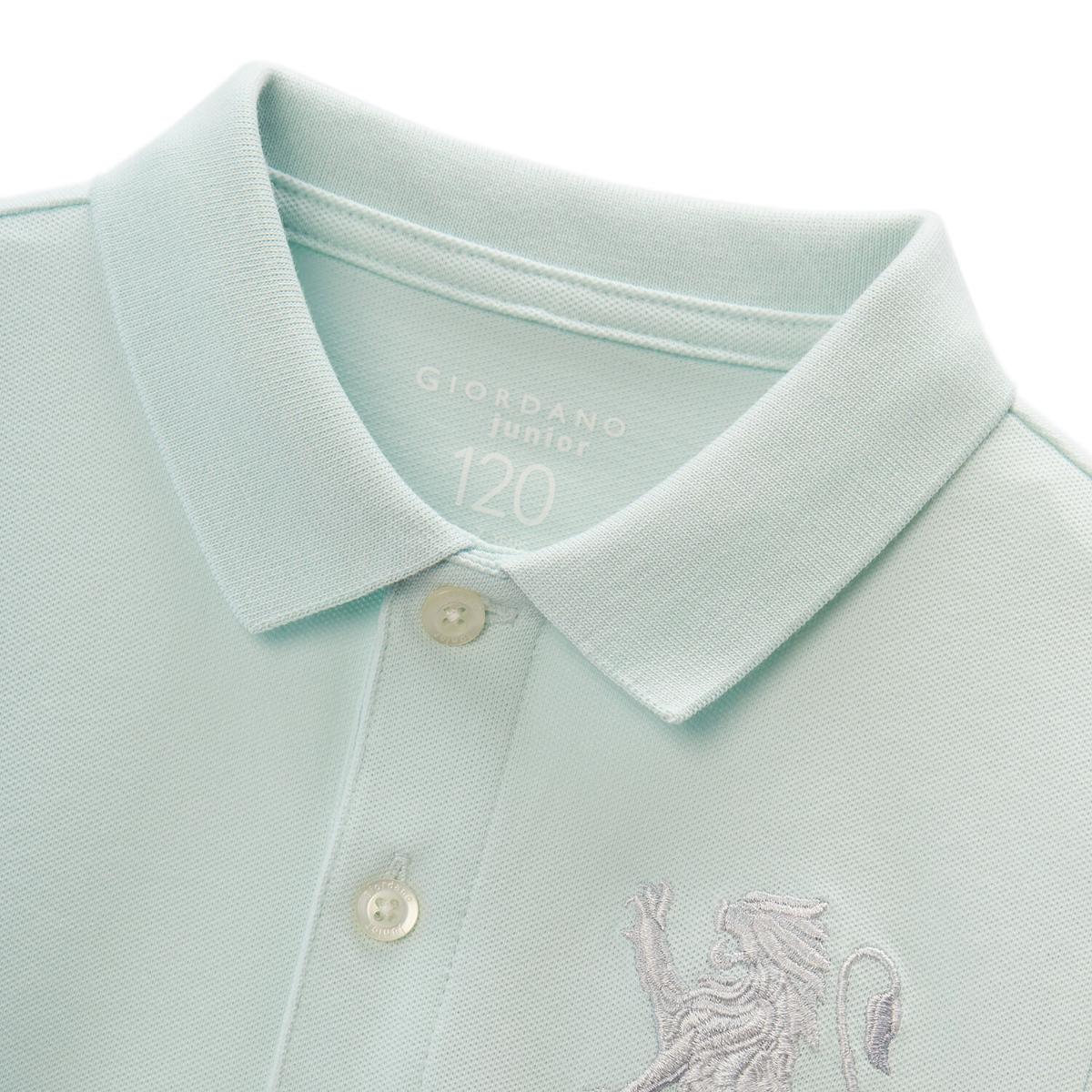 Kids' Lion Polo: 3D Embroidery, Comfort Piqué, Classic Style
