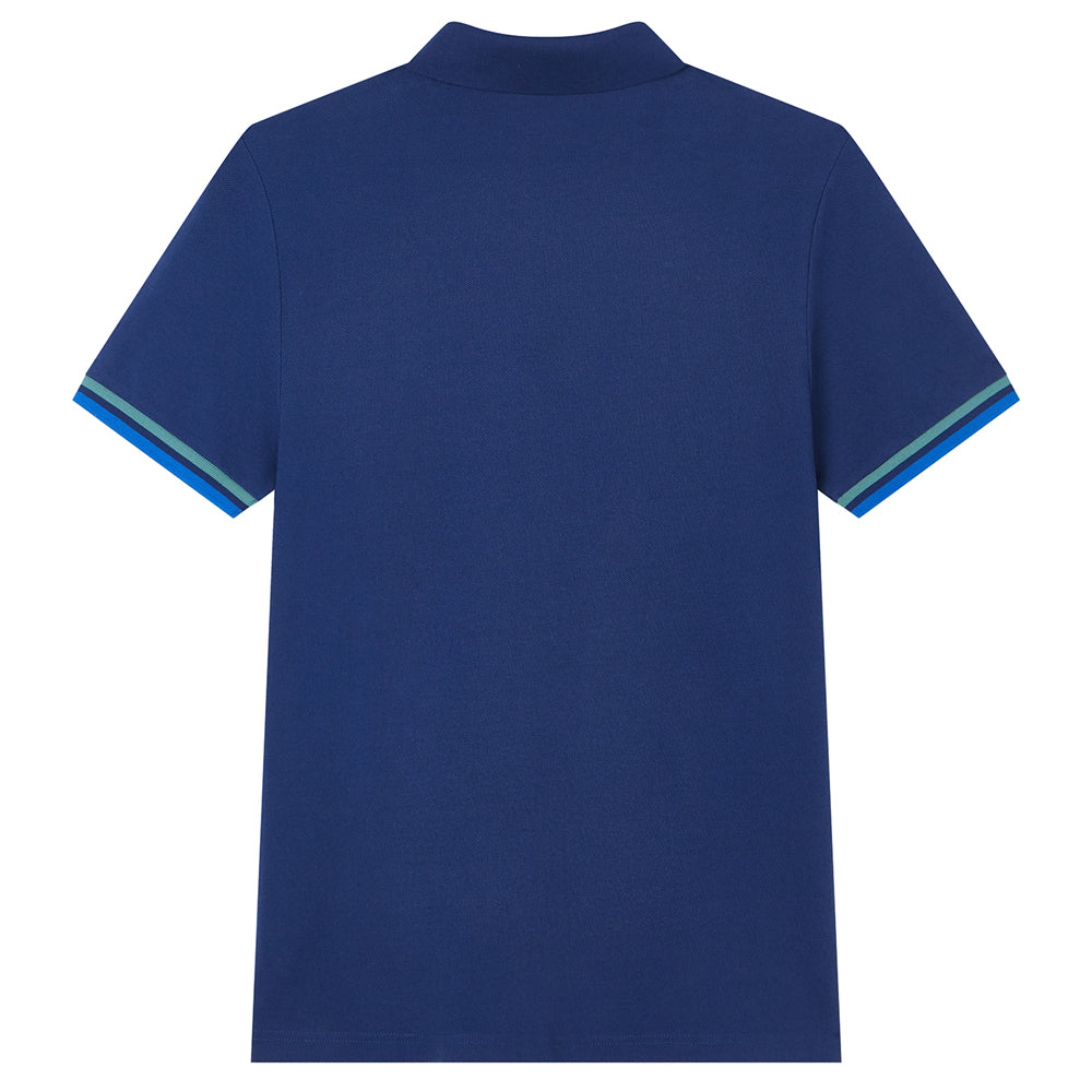 Men's Cotton Slim Performance Polo With Small Lion Embroidery