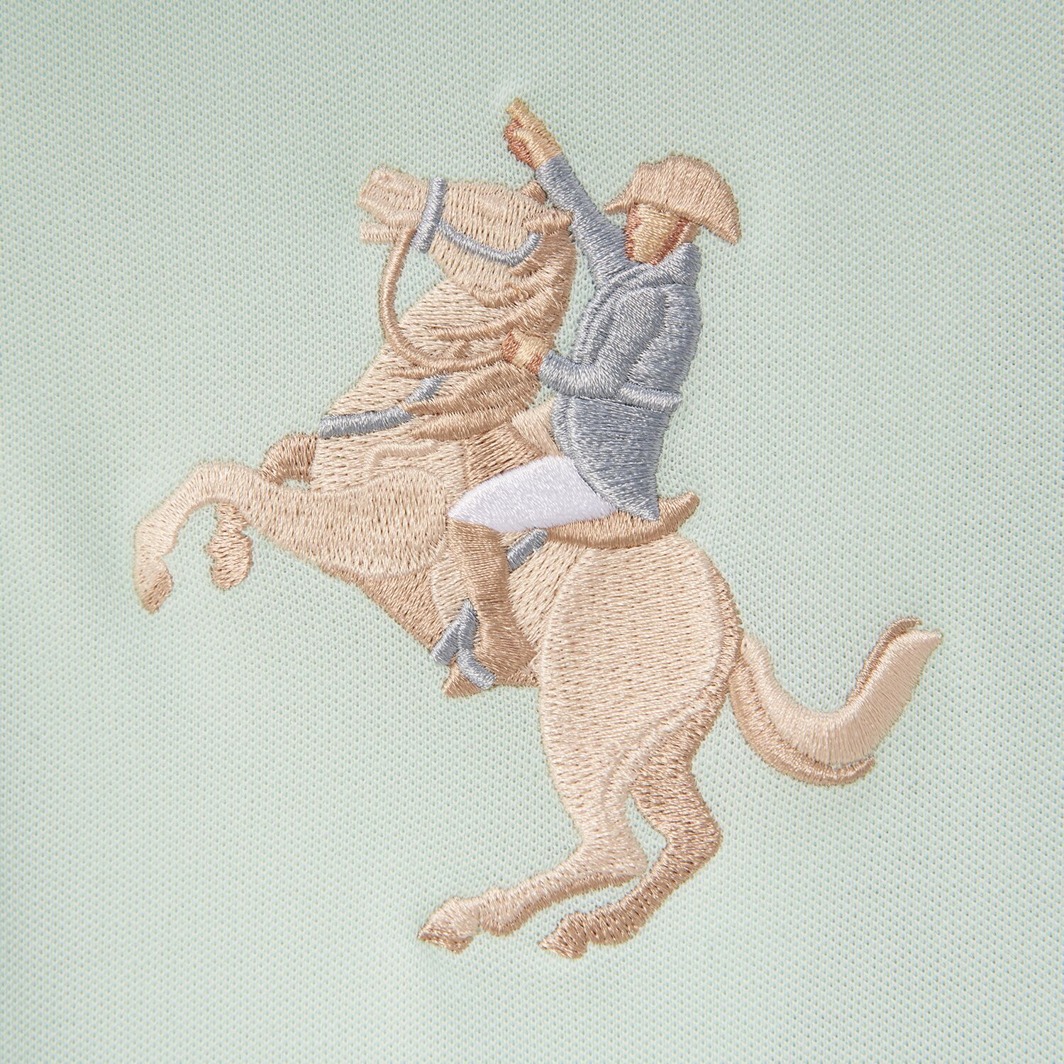 Men's Slim Fit Cotton Short Sleeve Napoleon Polo