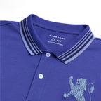 Men’s Cotton Slim Polo with 3D Lion Embroidery