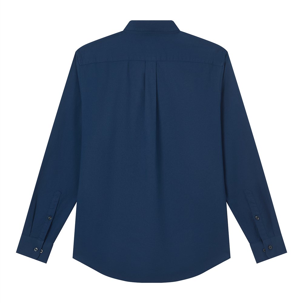Men's Cotton Slim Oxford Shirt With Embroidery
