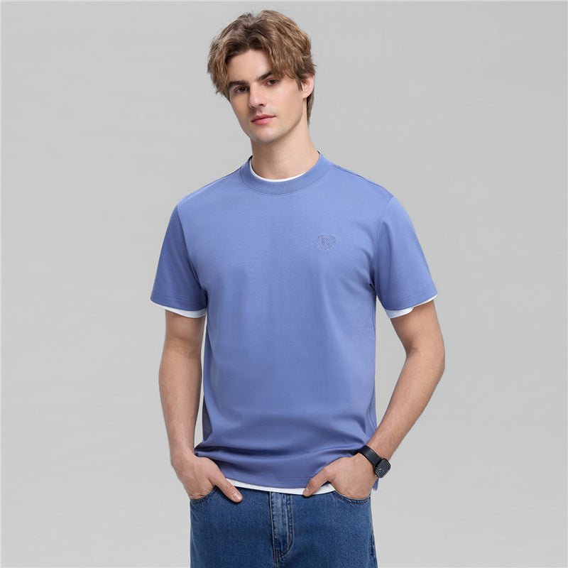 Men's Slim Fit Liquid Touch Cotton Crew Neck Tee