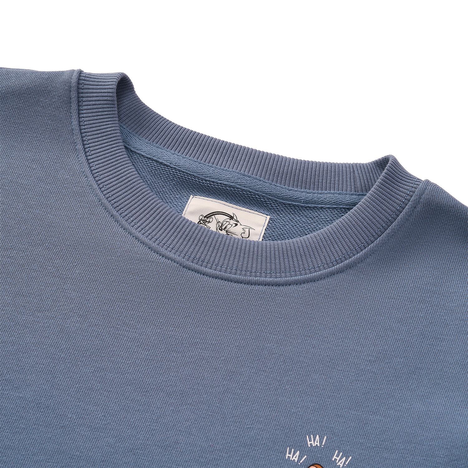 Men's Relaxed Fit Long Sleeve Tom & Jerry French Terry Sweatshirt