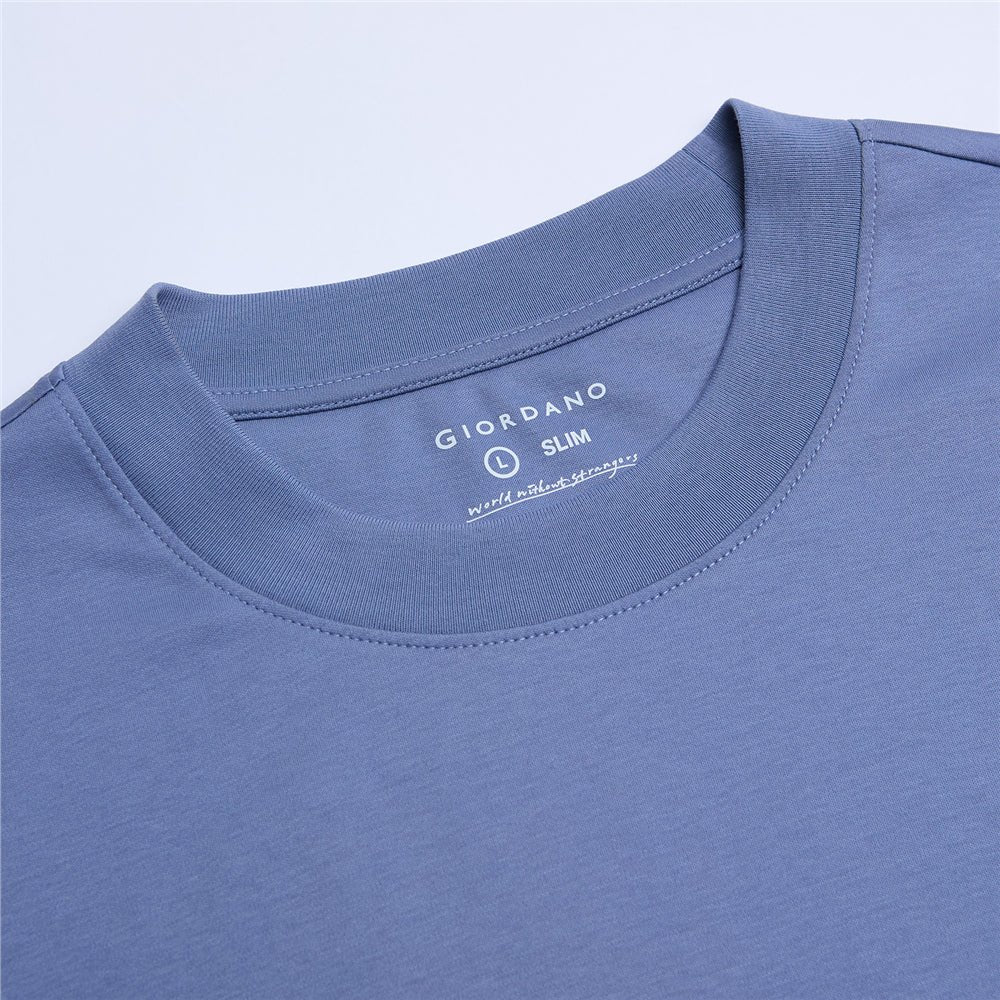Men's Slim Fit Liquid Touch Cotton Crew Neck Tee