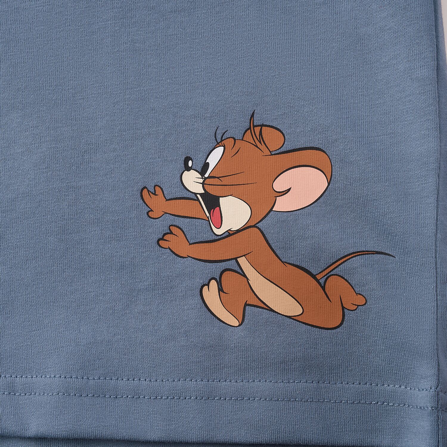 Men's Relaxed Fit Tom & Jerry Cotton Graphic Tee