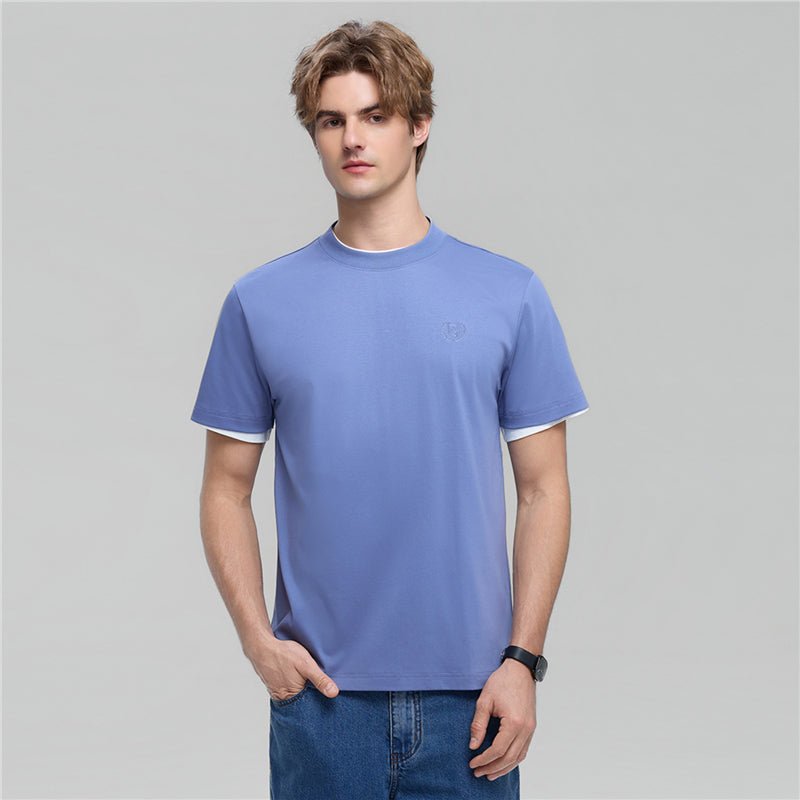 Men's Slim Fit Liquid Touch Cotton Crew Neck Tee