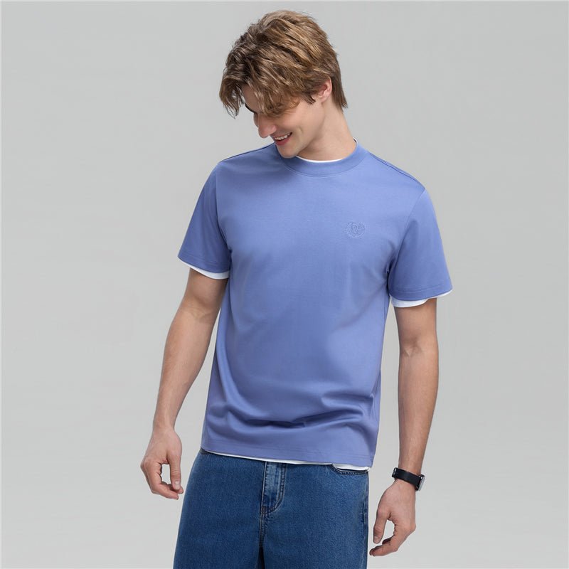 Men's Slim Fit Liquid Touch Cotton Crew Neck Tee