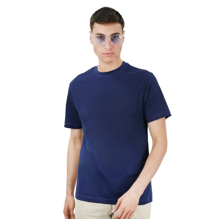 Men's Giordano Cotton Crewneck Slim Fit Tee - Short Sleeve