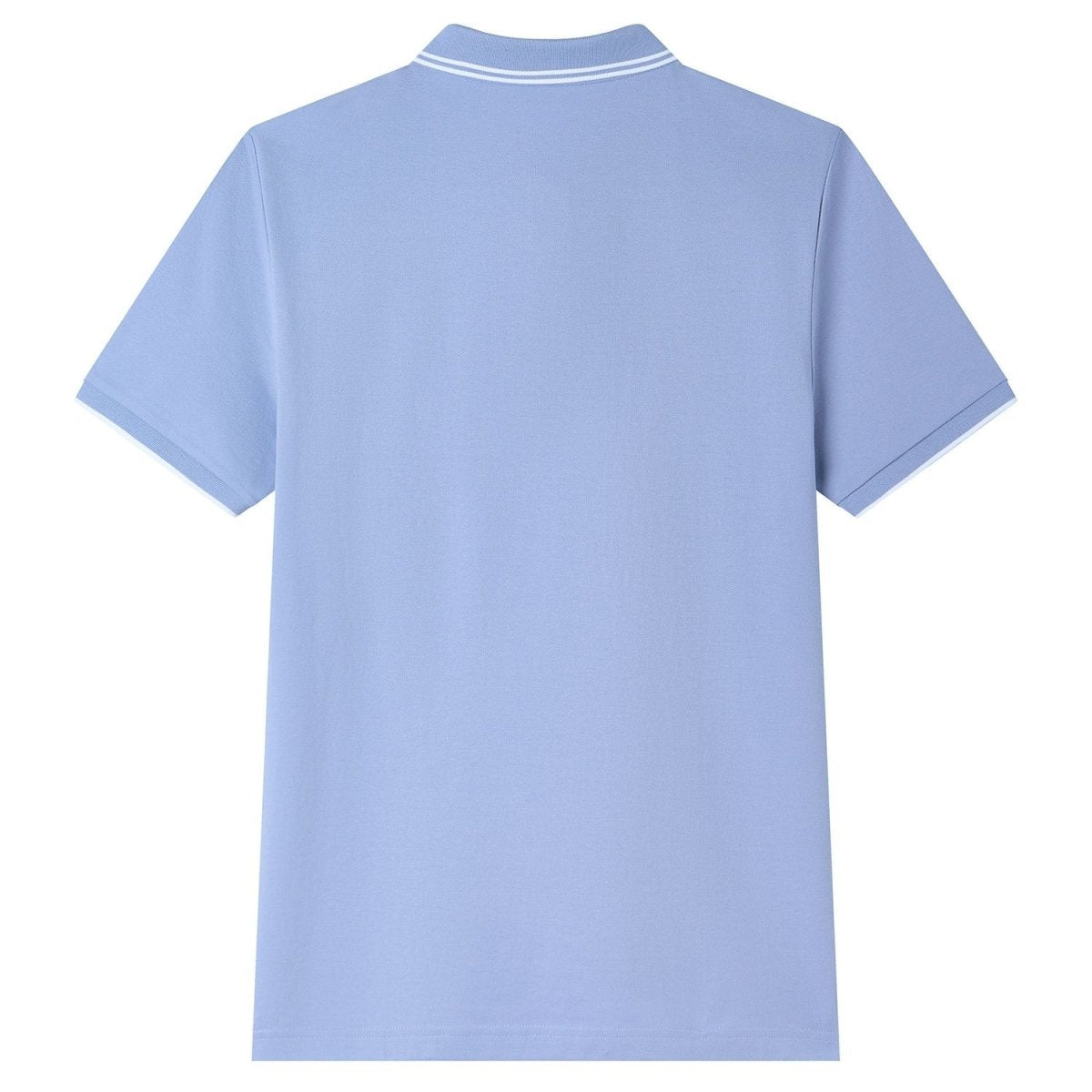 Men's Slim Pique Cotton Lycra Solid Polo with Flat Knit Collar