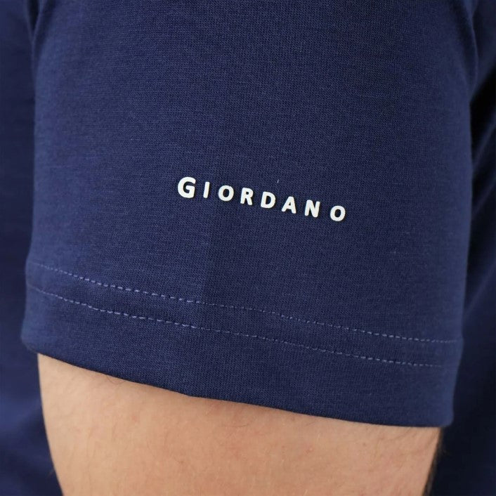 Men's Giordano Cotton Crewneck Slim Fit Tee - Short Sleeve