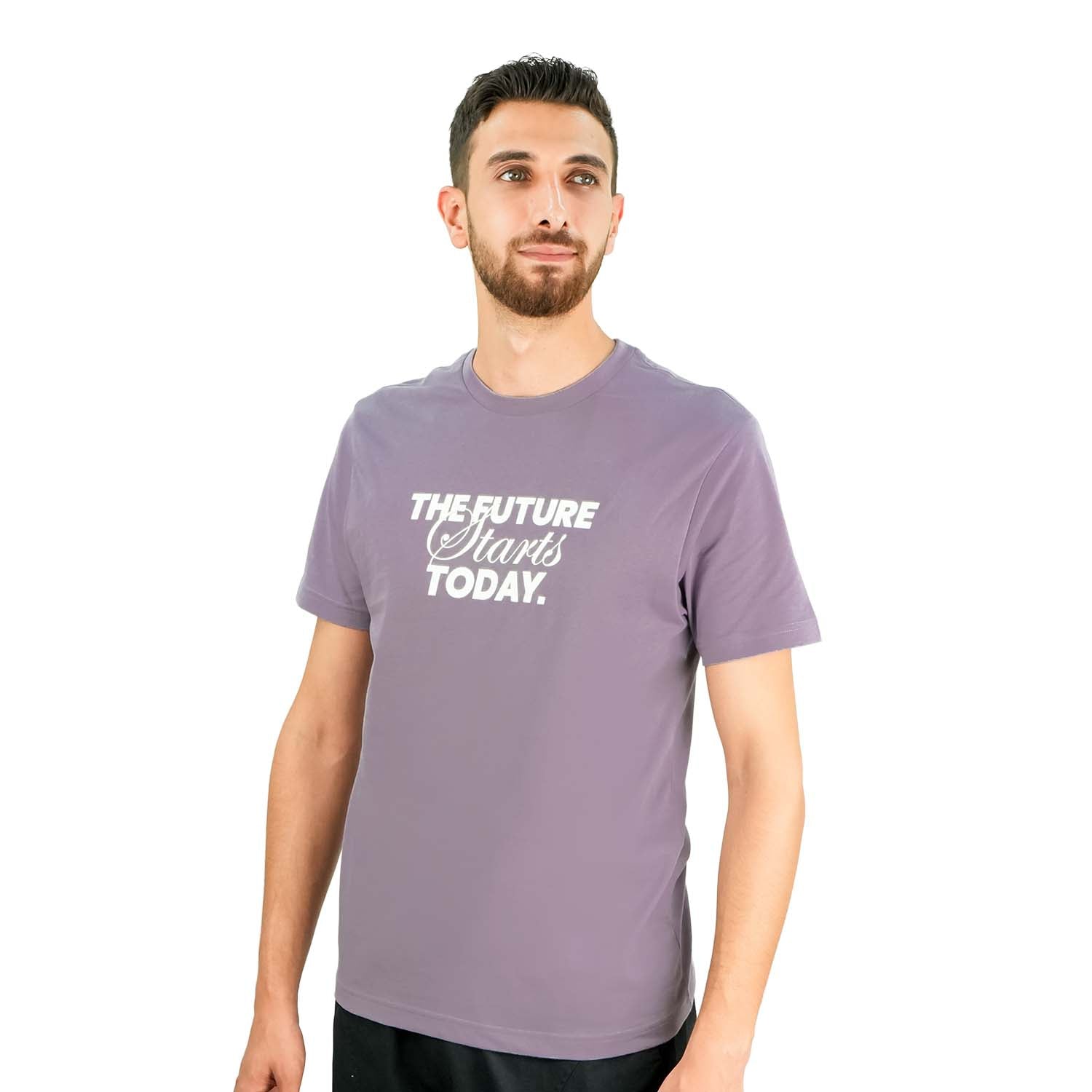 تي شيرت رجالي من القطن الجيرسي المطبوع