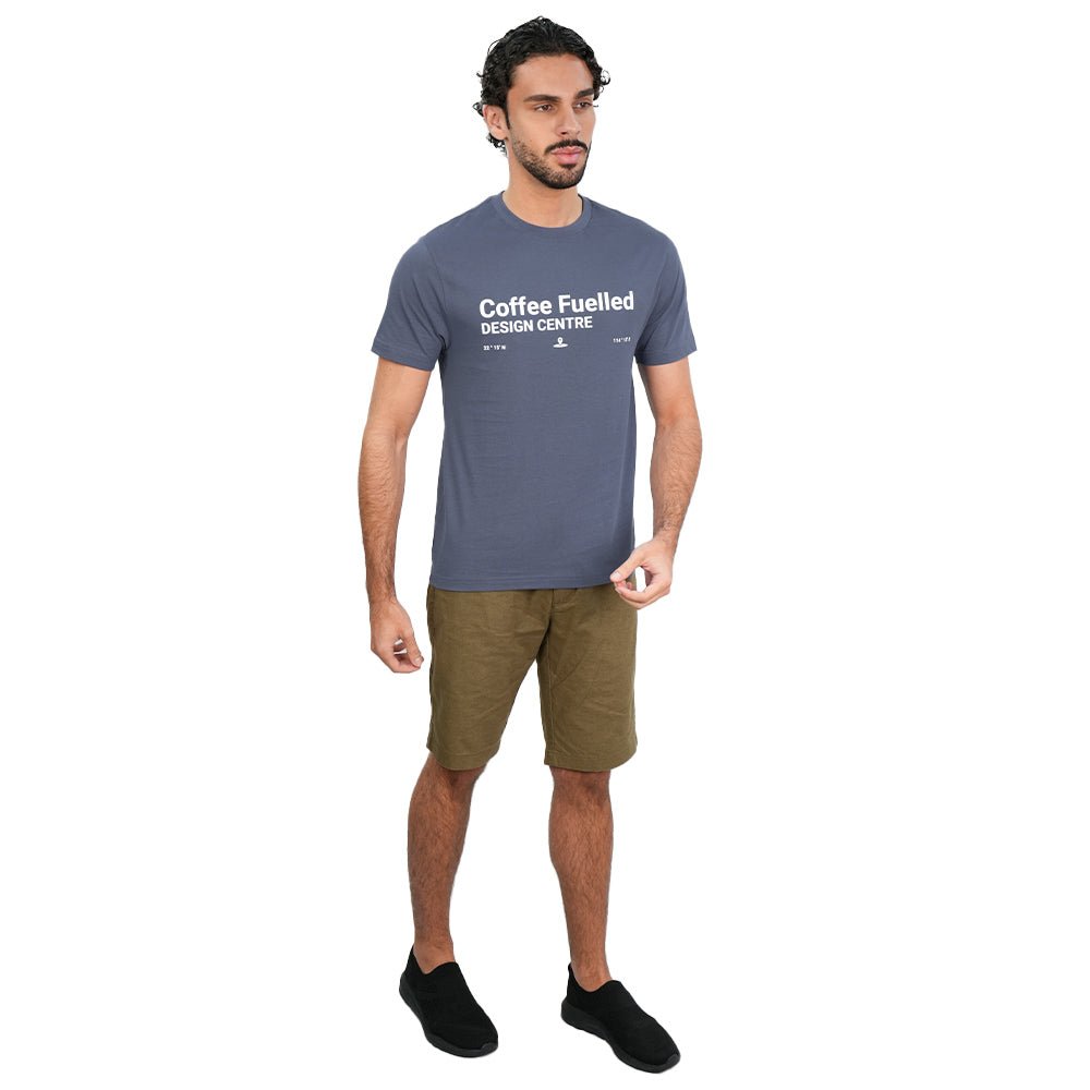 Men's Cotton Jersey Crew Neck Print Tee