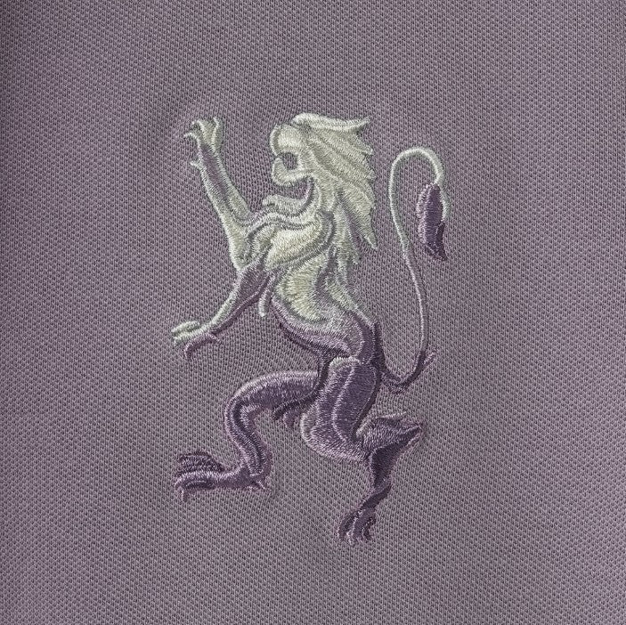 قميص بولو نسائي من القطن والليكرا بتطريز أسد ثلاثي الأبعاد