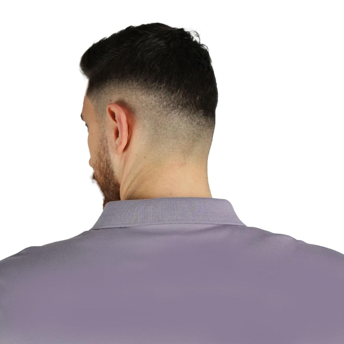 Cotton Interlock Flat Knit Color Short Sleeve Slim Embroidered Solid Polo (Liquid Touch)