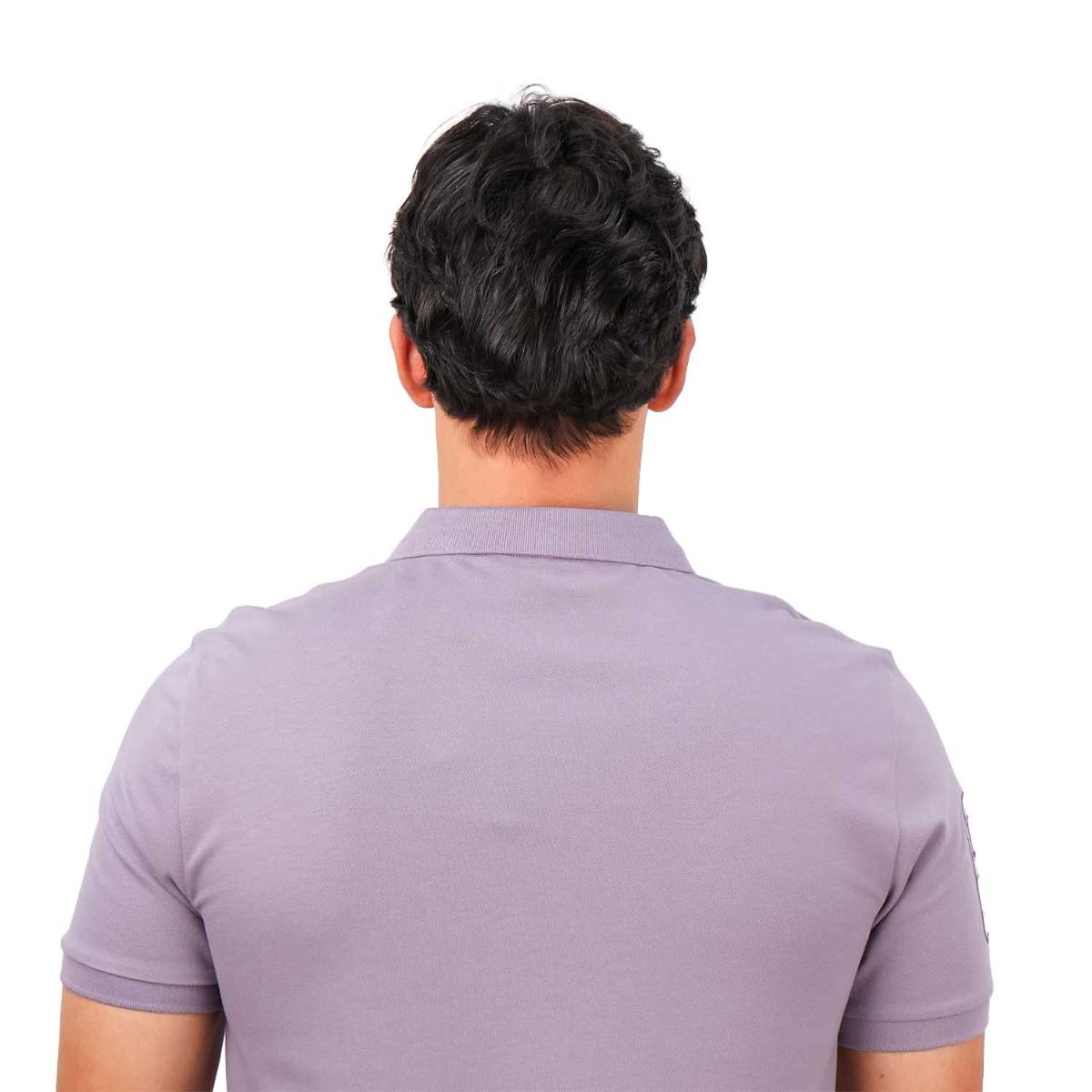 Men's Slim Fit Cotton Short Sleeve Napoleon Polo