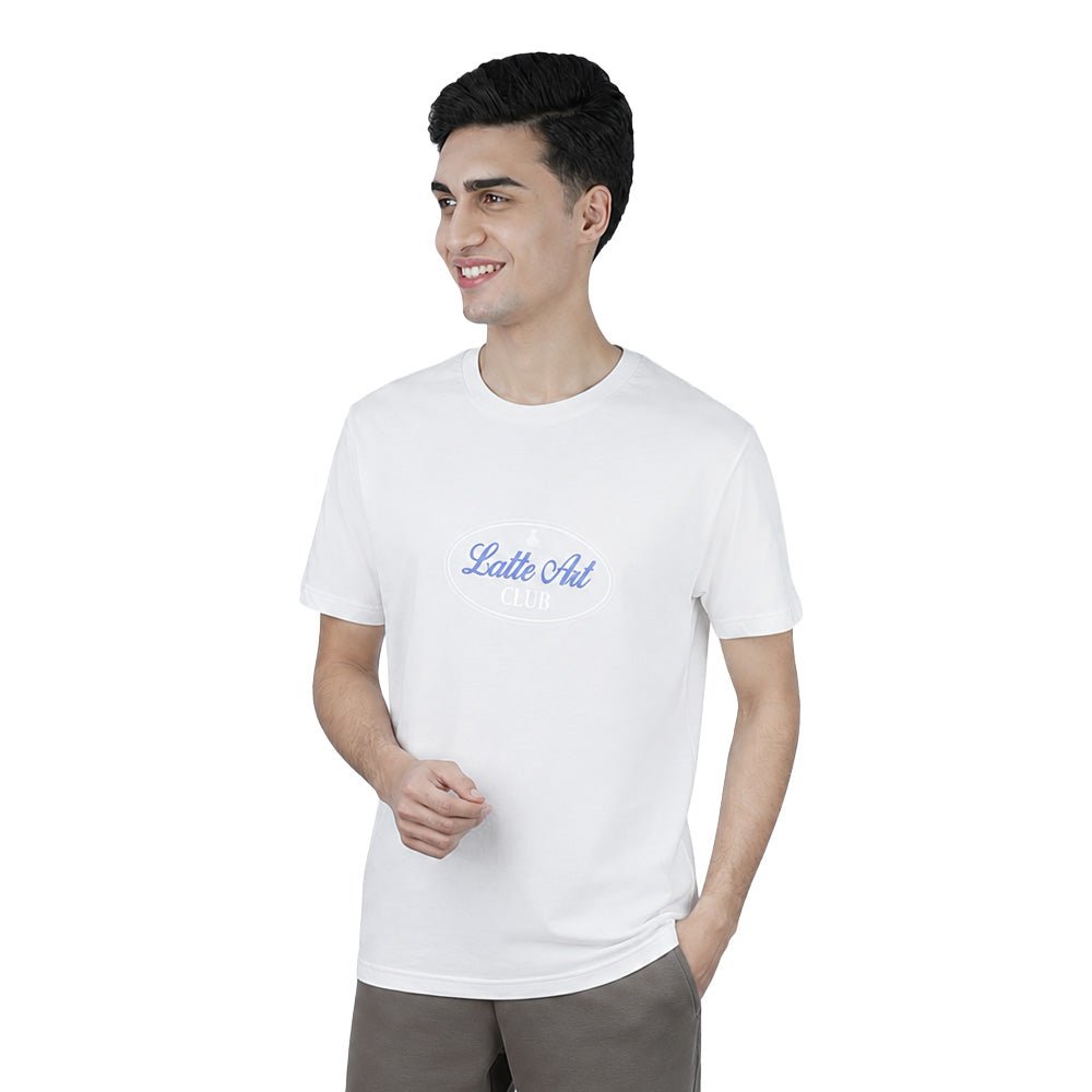 Men's Cotton Jersey Crew Neck Print Tee