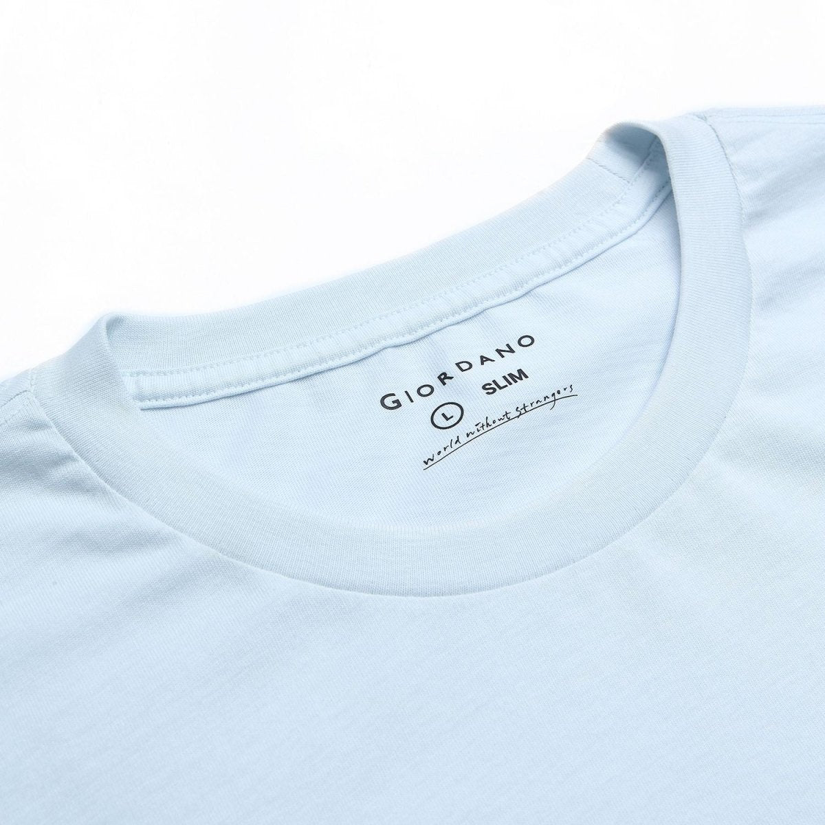 Men Slim World Without Strangers Print Tee