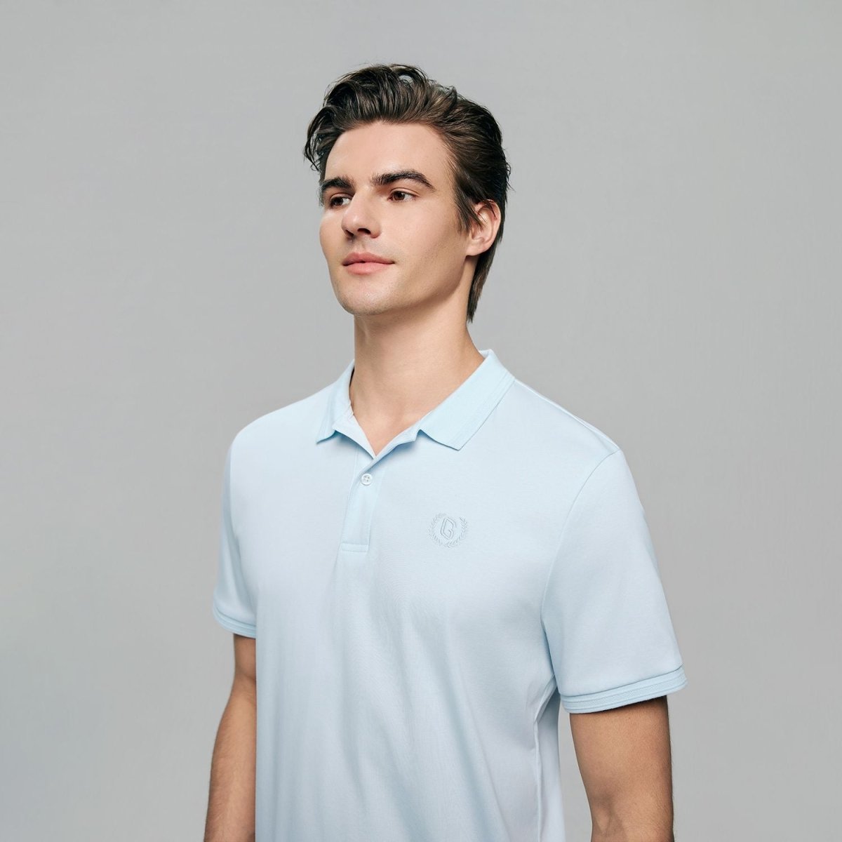 Men Slim Liquid Touch Cotton Polo Shirt