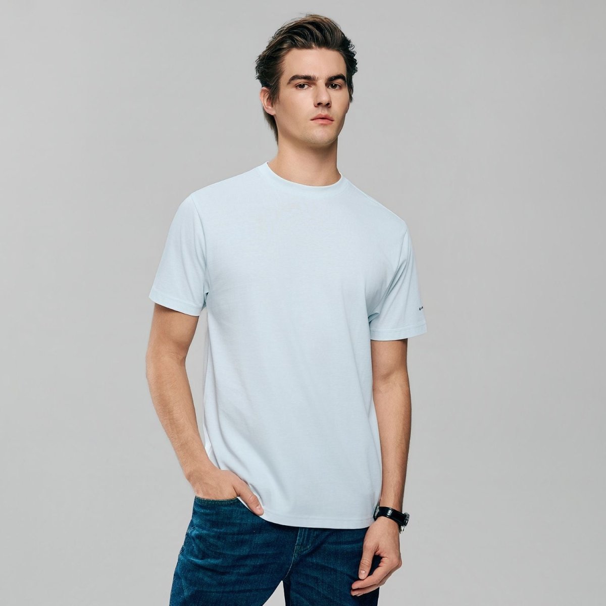 Men’s Slim Fit Cotton Crew Neck Tee