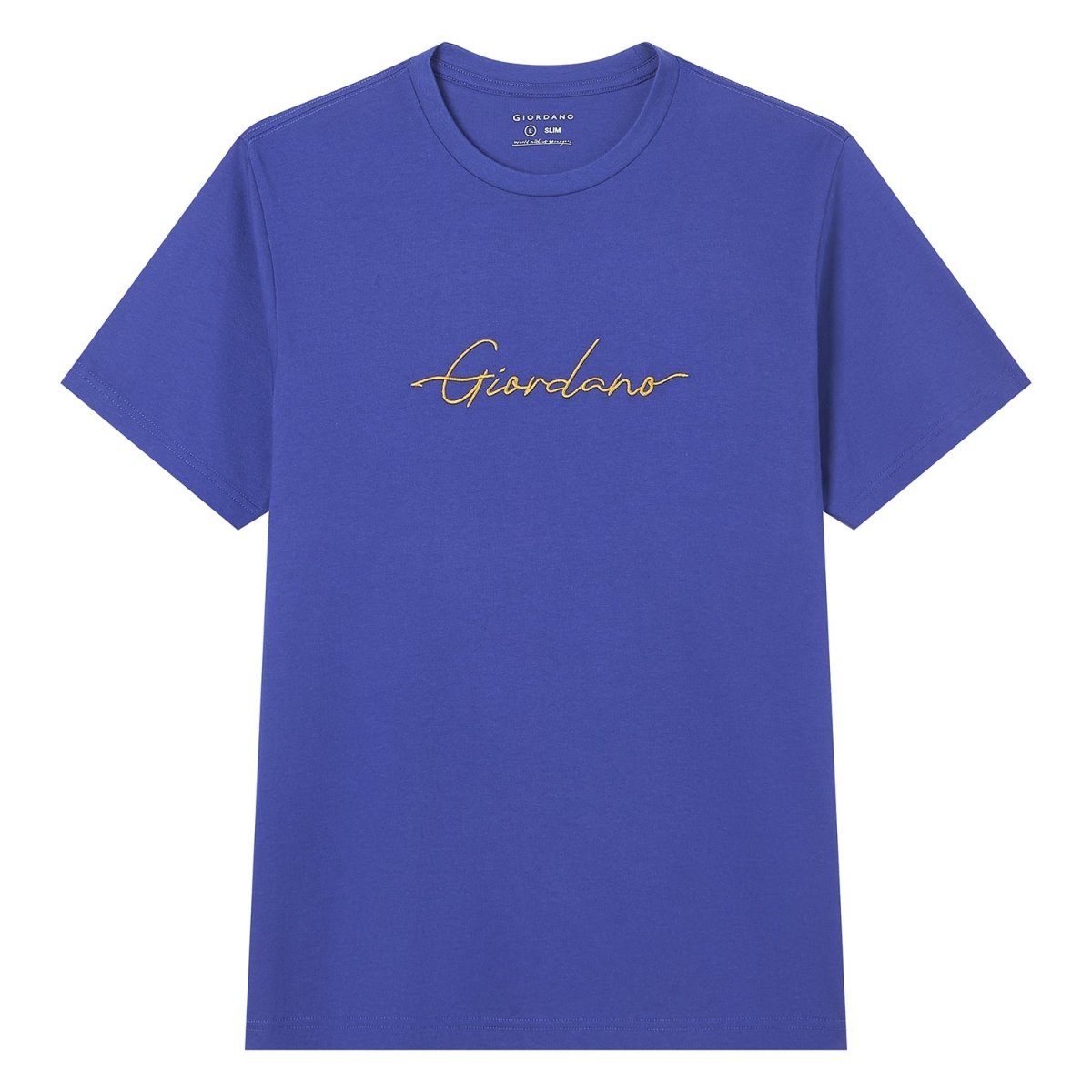 Men’s Slim Fit Cotton Signature Print Tee