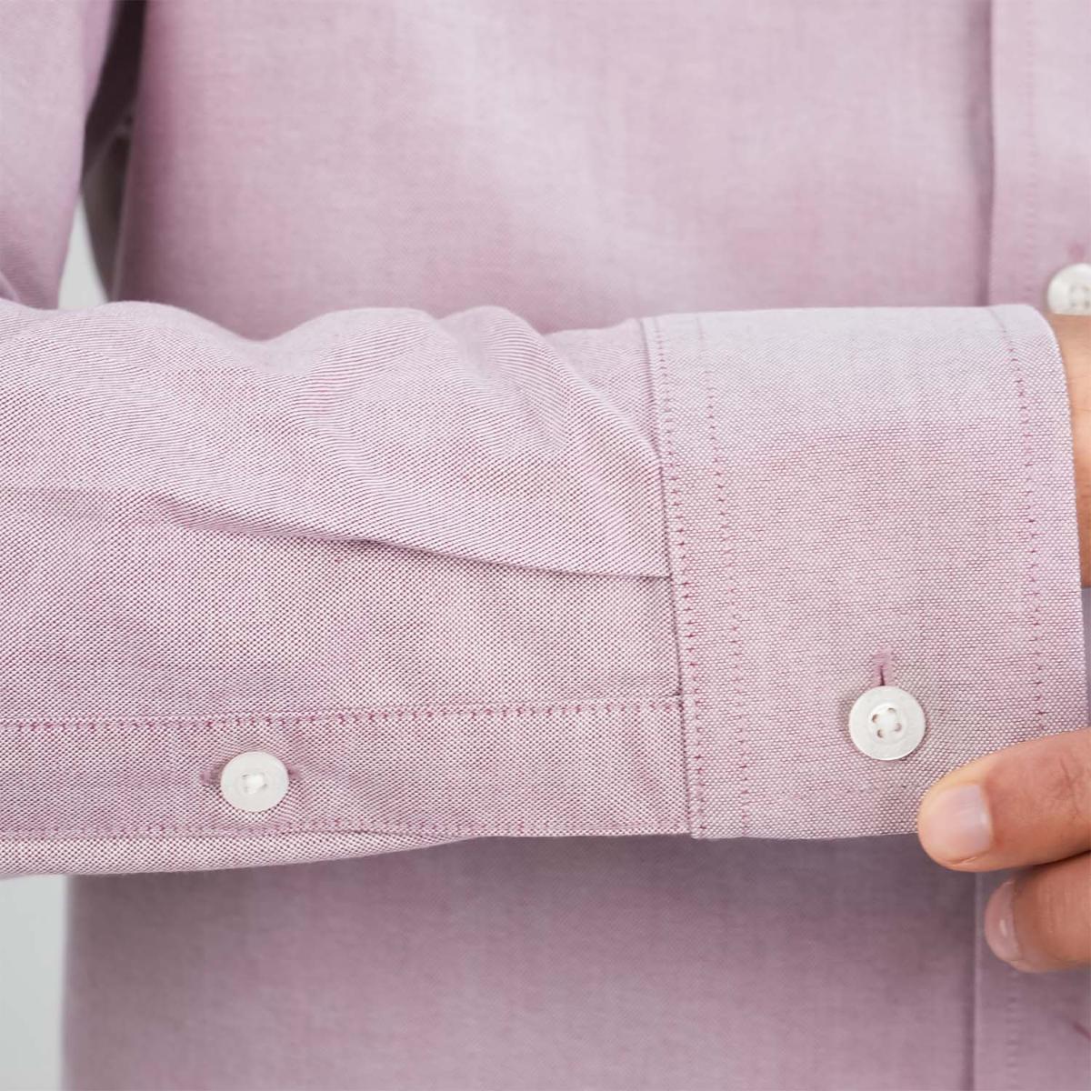 Men's Wrinkle-Free Cotton Oxford Long Sleeve Shirt