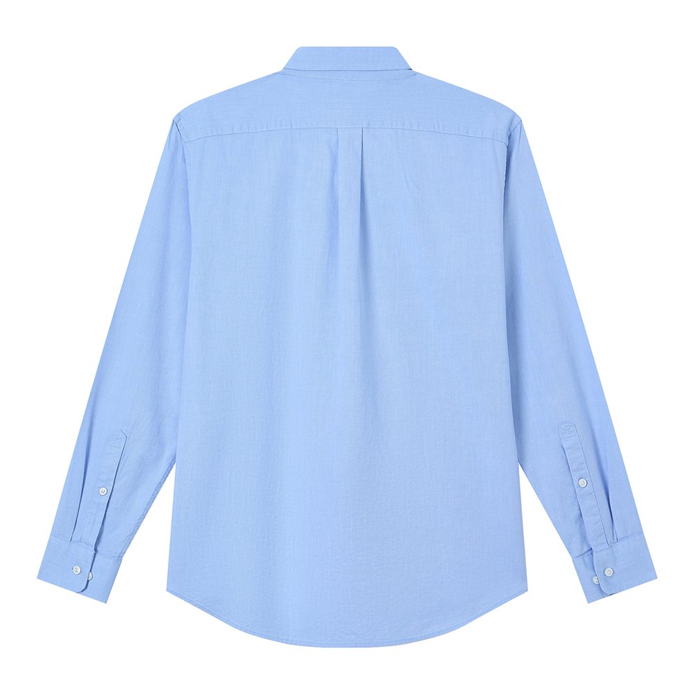 Men's Cotton Slim Oxford Shirt With Embroidery