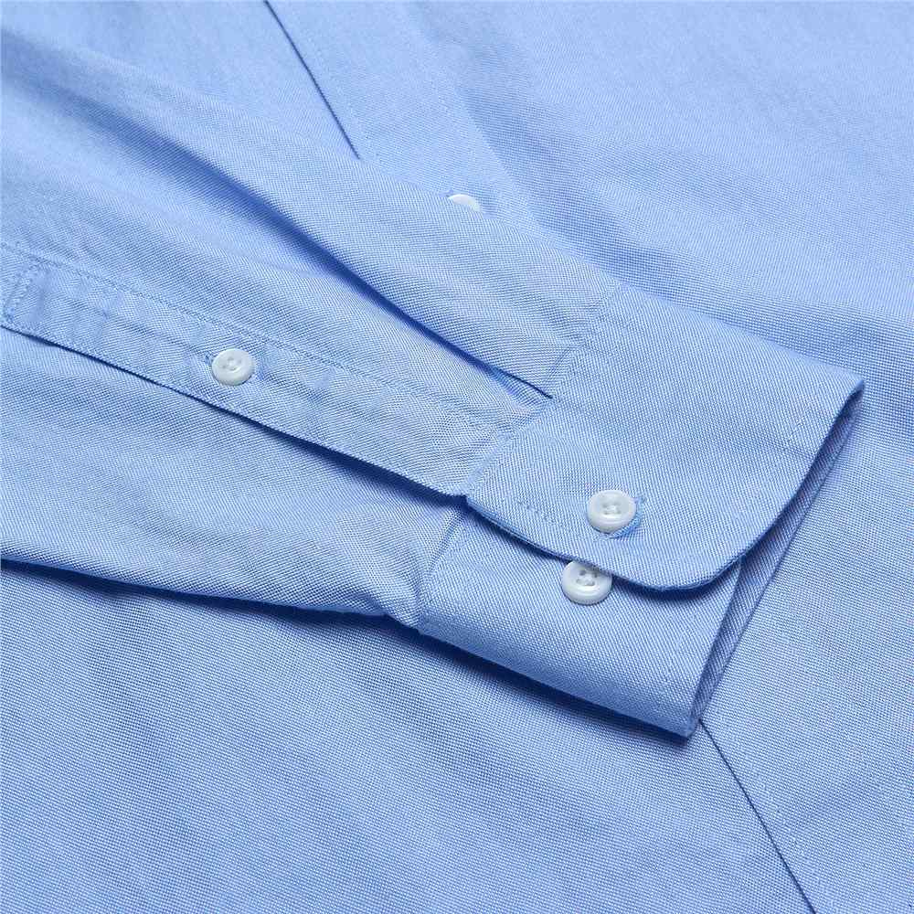 Men's Cotton Slim Oxford Shirt With Embroidery