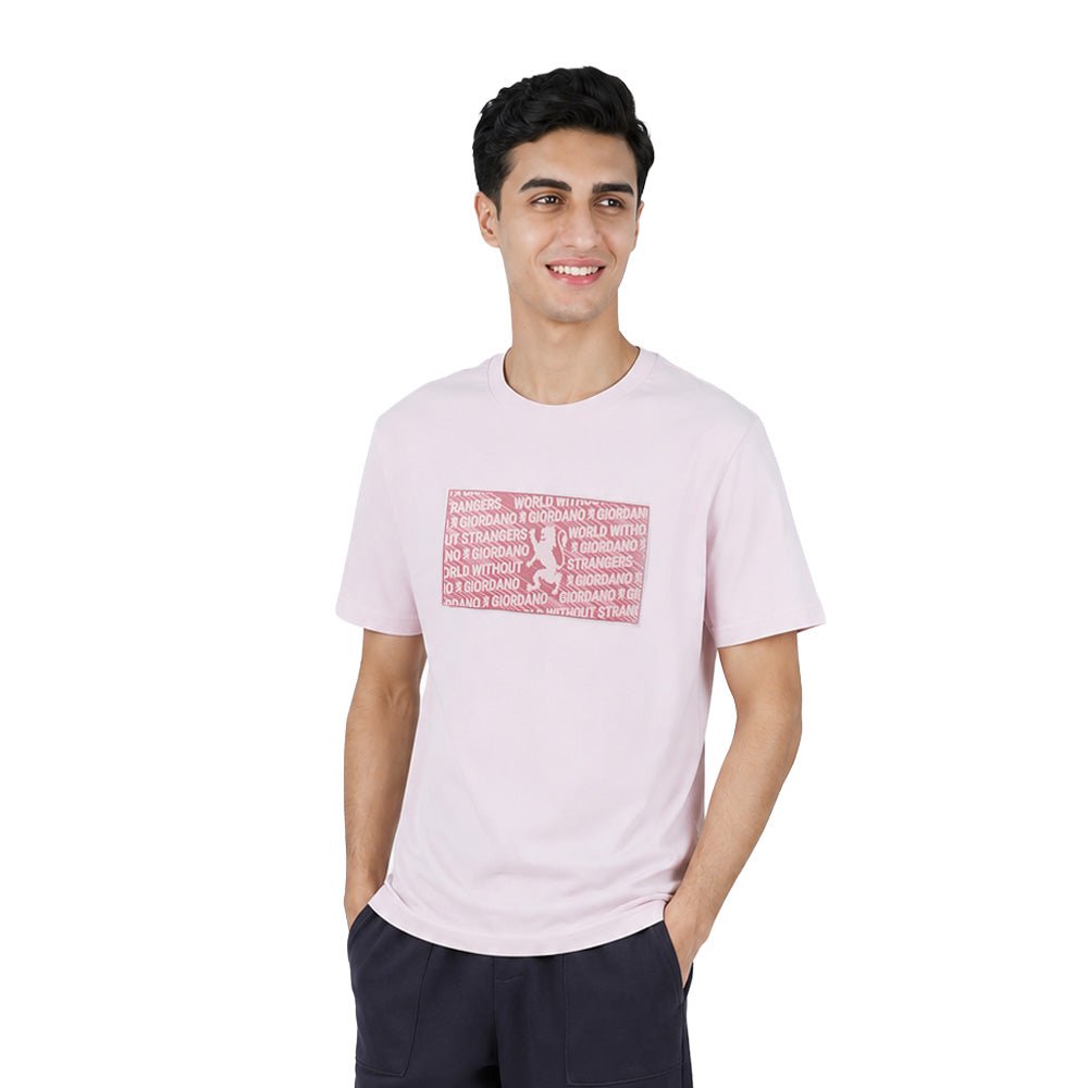 Men Slim Branding Graphic Cotton Tee