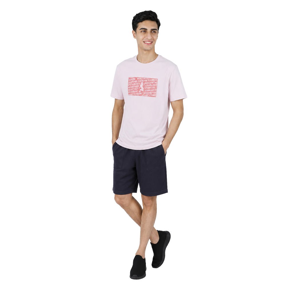 Men Slim Branding Graphic Cotton Tee