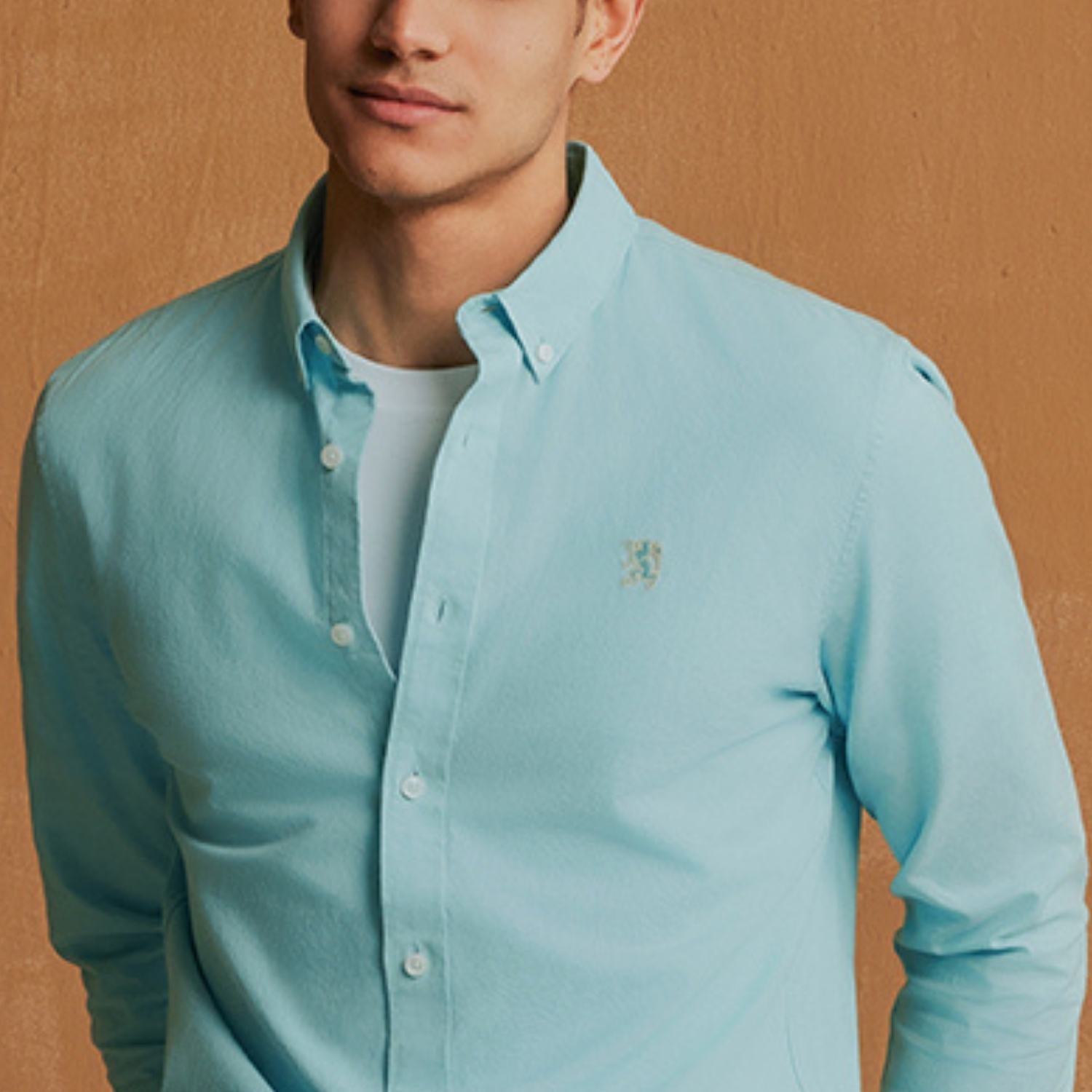 Men's Lion Cotton Oxford Shirt