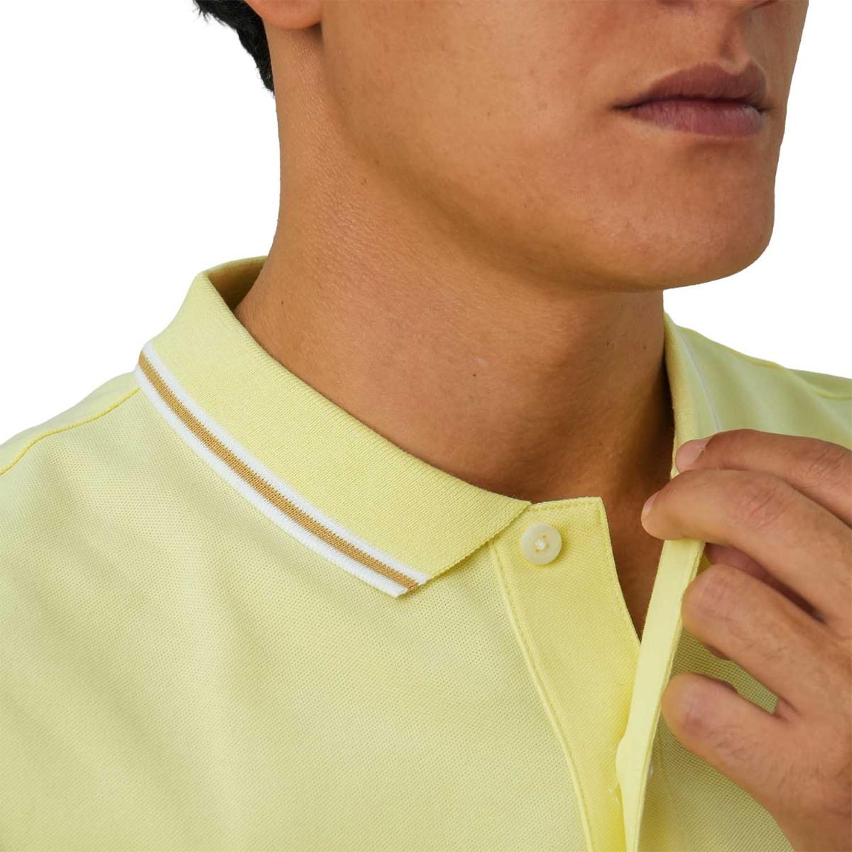 Men's Cotton Lycra Pique Polo - Slim Fit, Eagle Embroidery