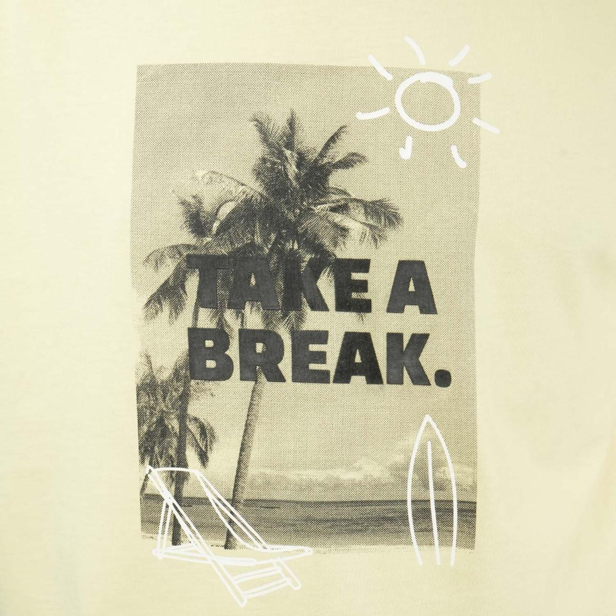 تي شيرت رجالي من القطن الجيرسي المطبوع