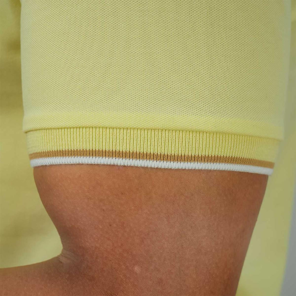 Men's Cotton Lycra Pique Polo - Slim Fit, Eagle Embroidery