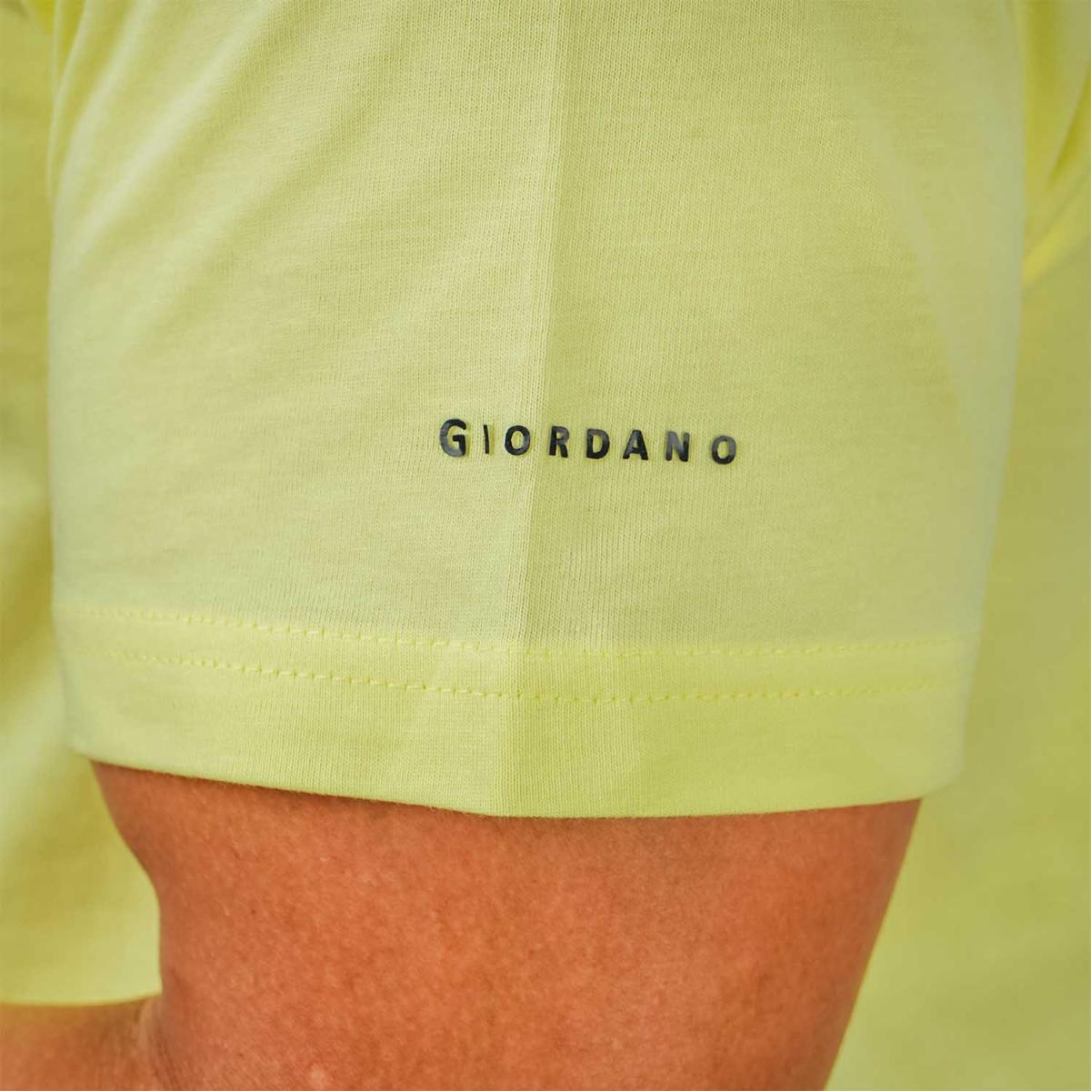 Men's Giordano Cotton Crewneck Slim Fit Tee - Short Sleeve