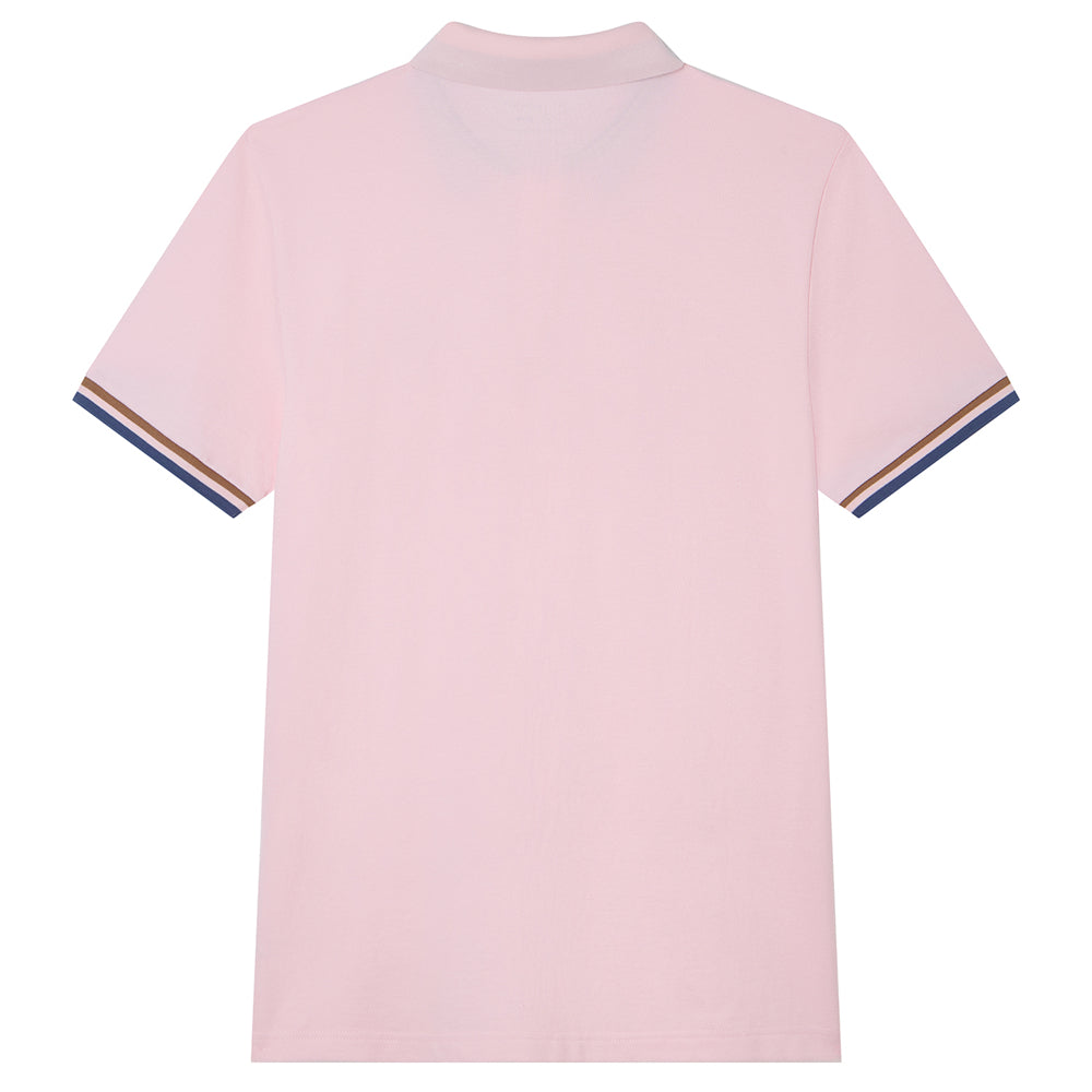 Men's Cotton Slim Performance Polo With Small Lion Embroidery