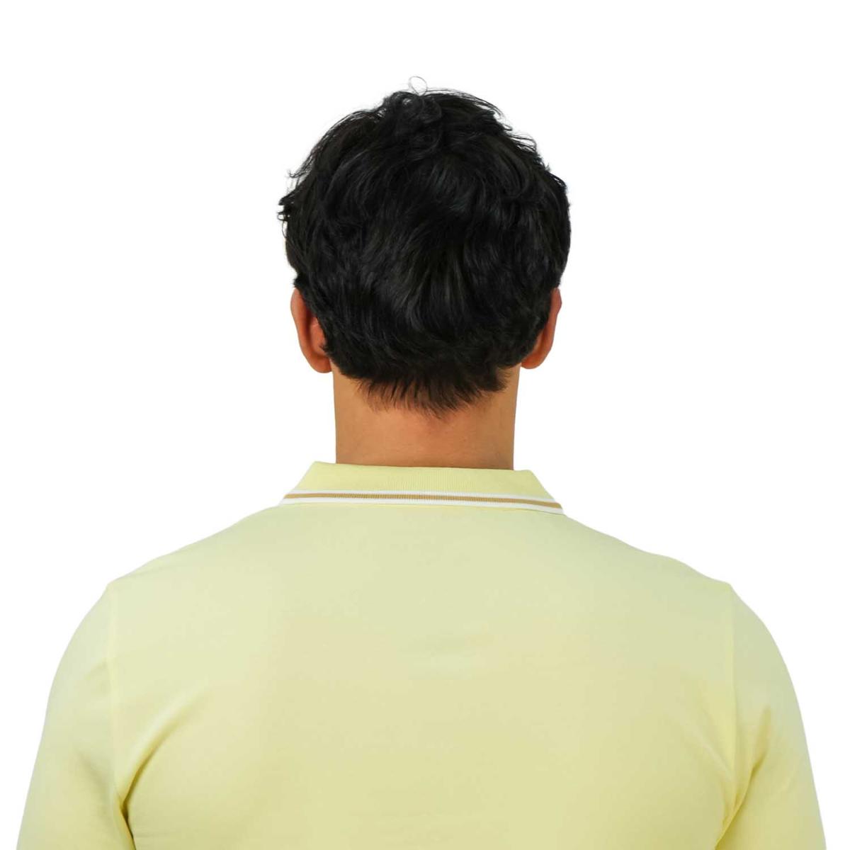 Men's Cotton Lycra Pique Polo - Slim Fit, Eagle Embroidery