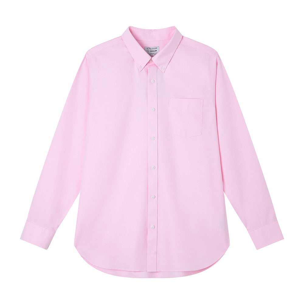 Men’s Cotton Long-Sleeve Wrinkle-Free Shirt