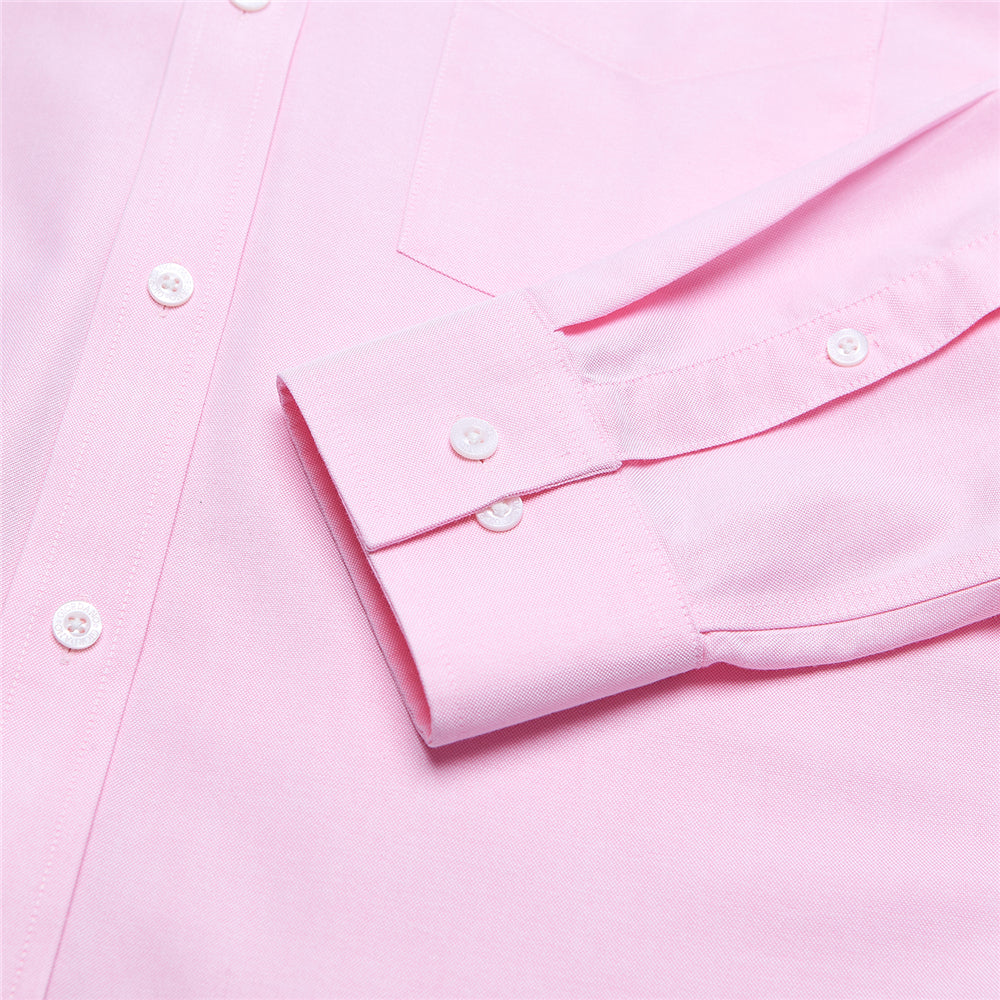 Men’s Cotton Long-Sleeve Wrinkle-Free Shirt