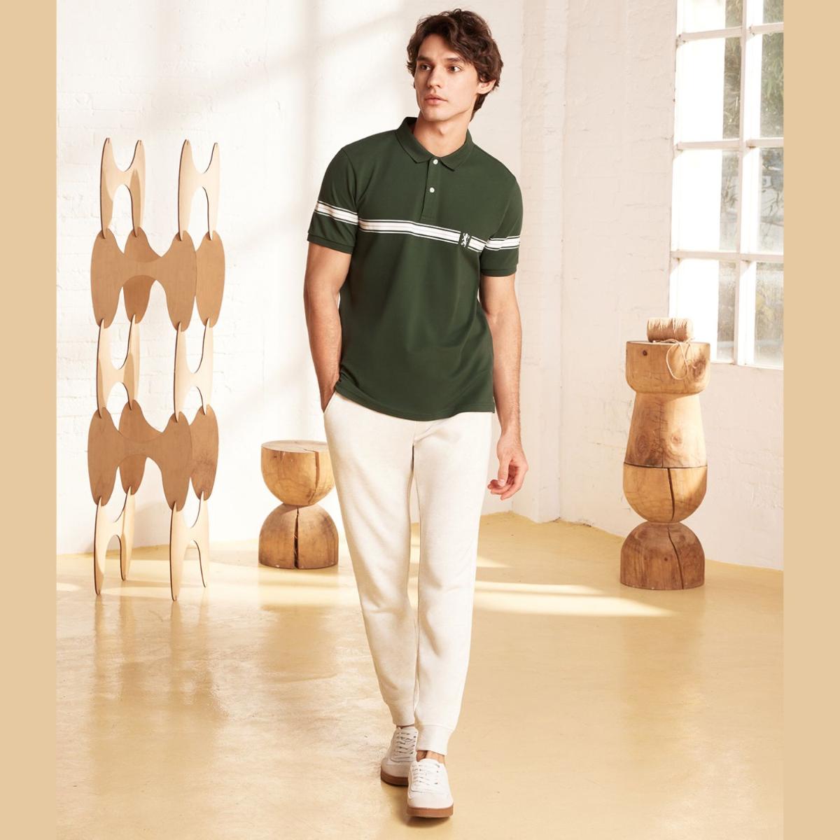 Cotton/Polyester French Try Mid Rise Slim Triple Elastic Wrist Joggers