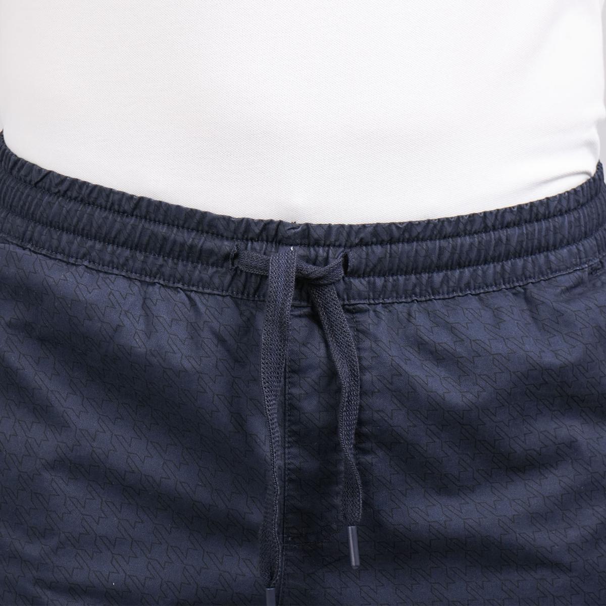 Cotton Twill Mid Rise Slim Triple Elastic Waist Bermuda