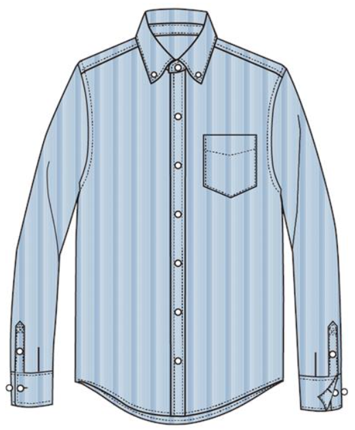 Men's Wrinkle-Free Long Sleeve Cotton Oxford Shirt