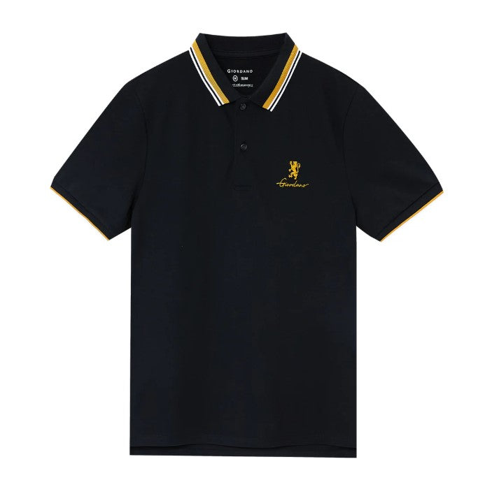 Men's Classic Slim Fit Polo with Signature Embroidery